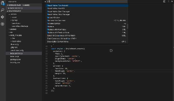 VSCode For React Native