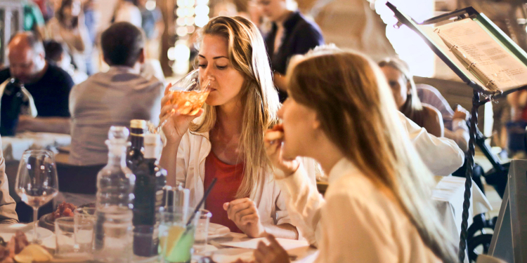 Women in a restaurant